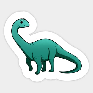 cartoon brontosaurus Sticker